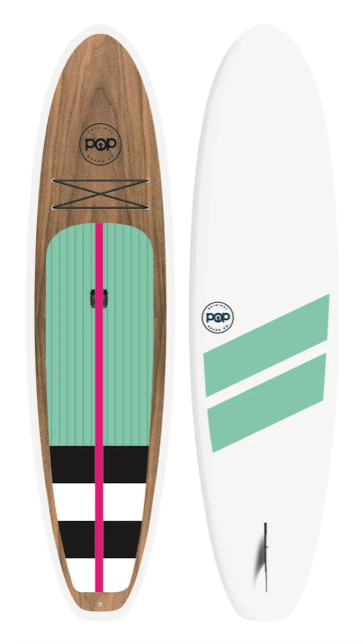 POP Board Co 10’6" Amigo Stand Up Paddle Board SUP - Wood