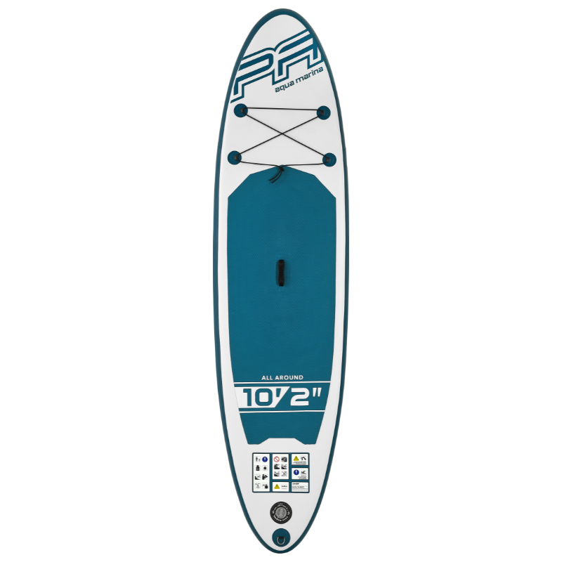 All-Around Wave Inflatable Air | Marina Paddle Board SUP Pure Aqua 10\'2” Good