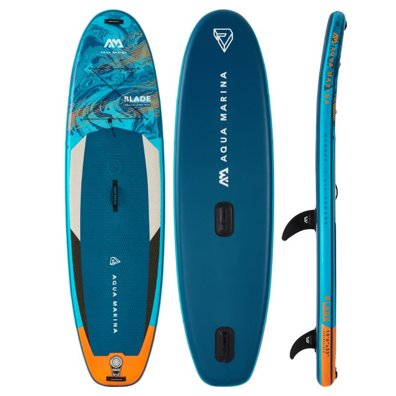 Aqua Marina 10\'6″ Blade Inflatable 2022 Paddle | Wave Board Windsurf SUP Good