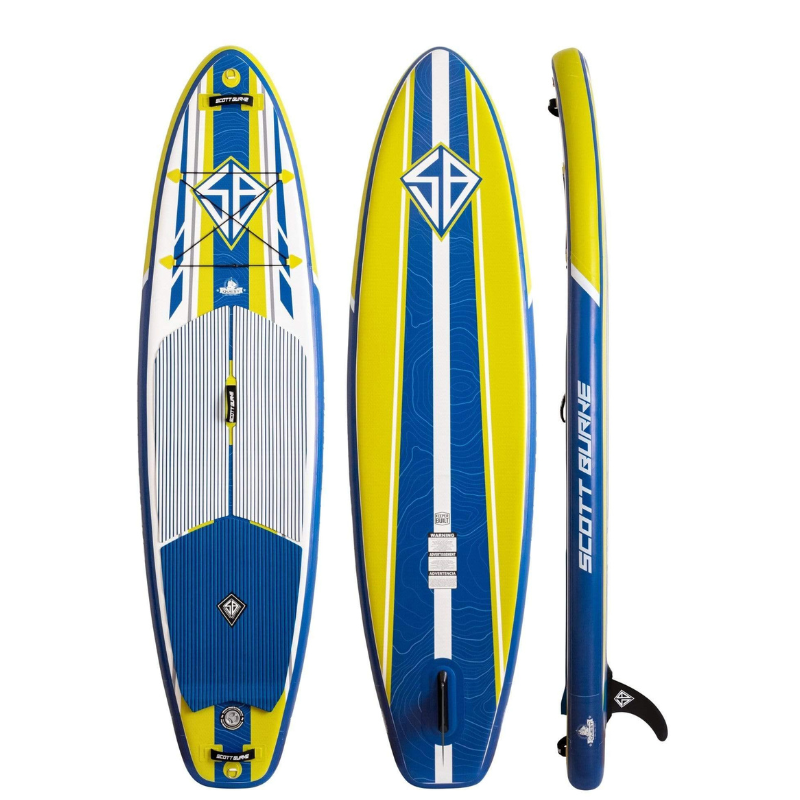 Scott Burke 10' Quest Inflatable Stand Up Paddle Board (I-SUP) Package