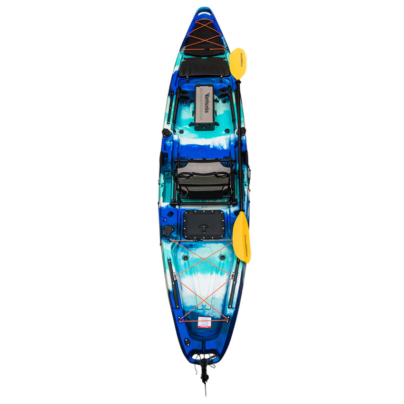 Vanhunks 12'6 Zambezi Fishing Kayak with Storage Box, Oceana Blue
