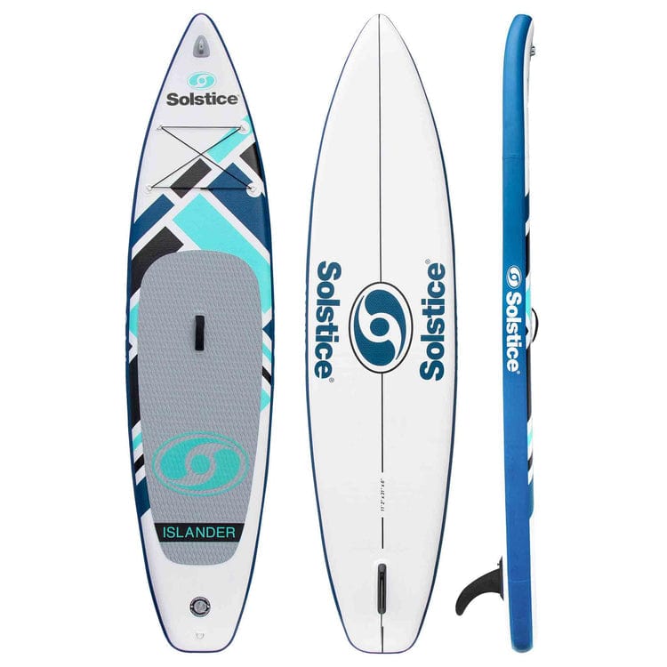 iROCKER Blackfin Model V Inflatable Stand Up Paddle Board, 12'6 Long 32  Wide 6 Thickness SUP with Fins & Repair Kit